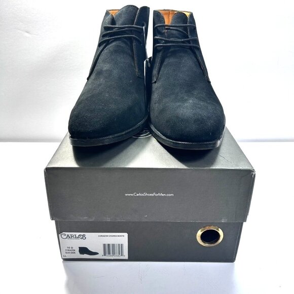 Carlos by Carlos Santana Men's Corazon Chukka Suede Boot Black US 10 D - Picture 1 of 9